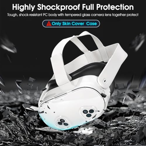 ZORBES® Skin Cover for Meta Quest 3s VR Headset Fashion Transparent TPU Protector Cover Snug-fit Anti-Scratch VR Headset Cover, for Meta Quest 3S VR Accessories, Only Cover ZORBES® Skin Cover for Meta Quest 3s VR Headset Fashion Transparent TPU Protector Cover Snug-fit Anti-Scratch VR Headset Cover, for Meta Quest 3S VR Accessories, Only Cover